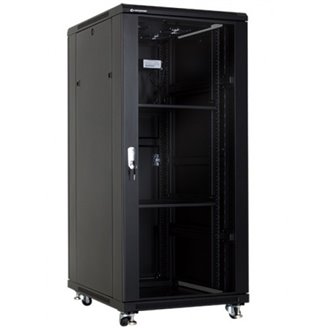 Rack 1927, KΑΜΠΙΝΑ ΜΕ ΓΥΑΛΙΝΗ ΠΟΡΤΑ  19'' 27U, Μήκος 60cm, Πλατος 80cm, Υψος 139,5cm.